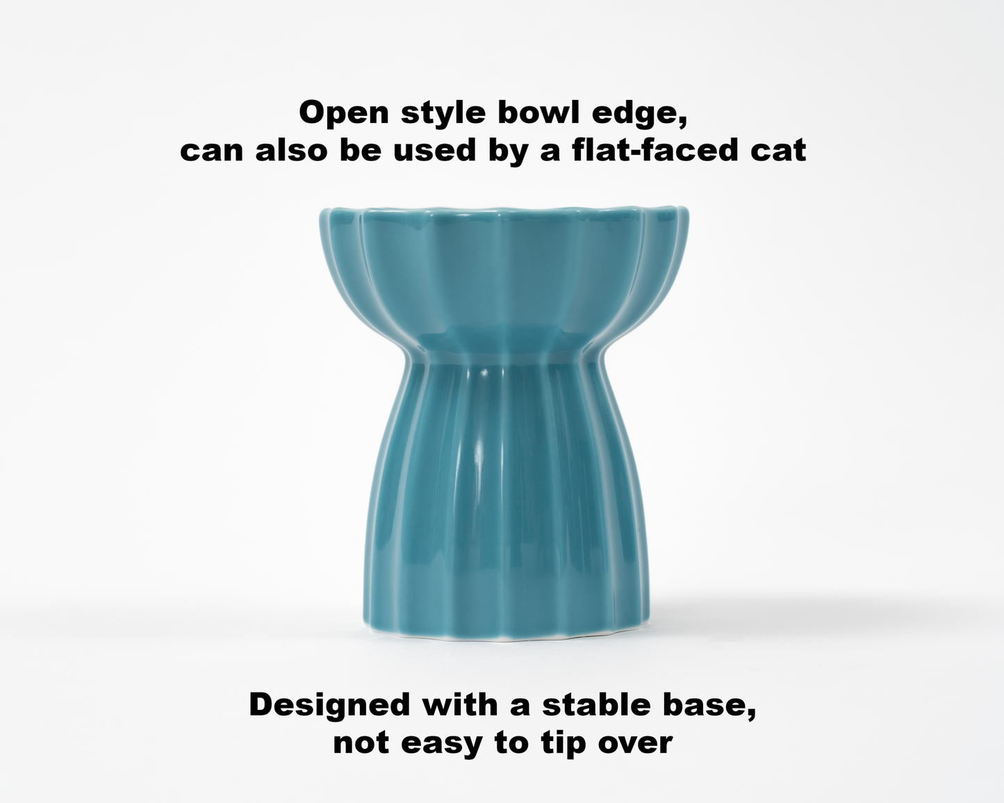 Cat Ceramic Bowl - Dark Green