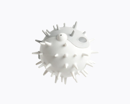 Dog Squeaky Toy - Balloonfish - Grey
